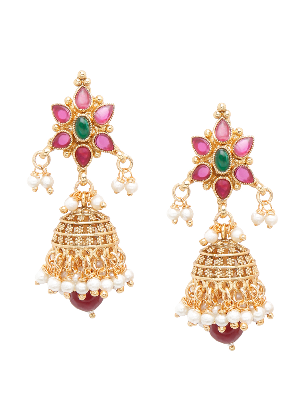 YouBella Jewellery Celebrity Inspired Gold Plated Necklace Jewellery Set for Girls and Women